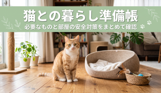 猫を迎える前に確認することチェックリスト｜必要な準備と部屋の安全対策