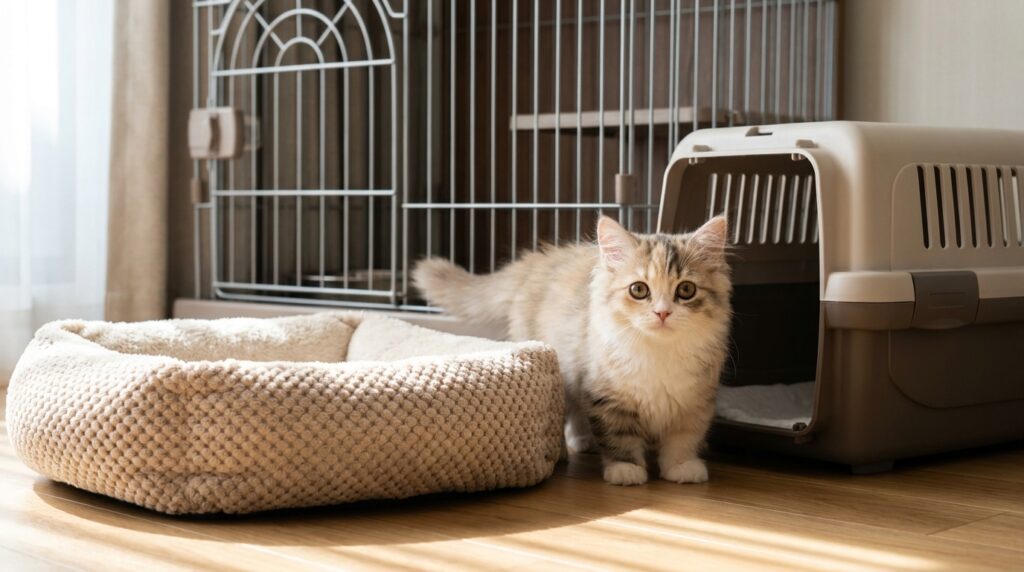 猫用ケージ・ベッド・キャリーケース、それぞれの役割