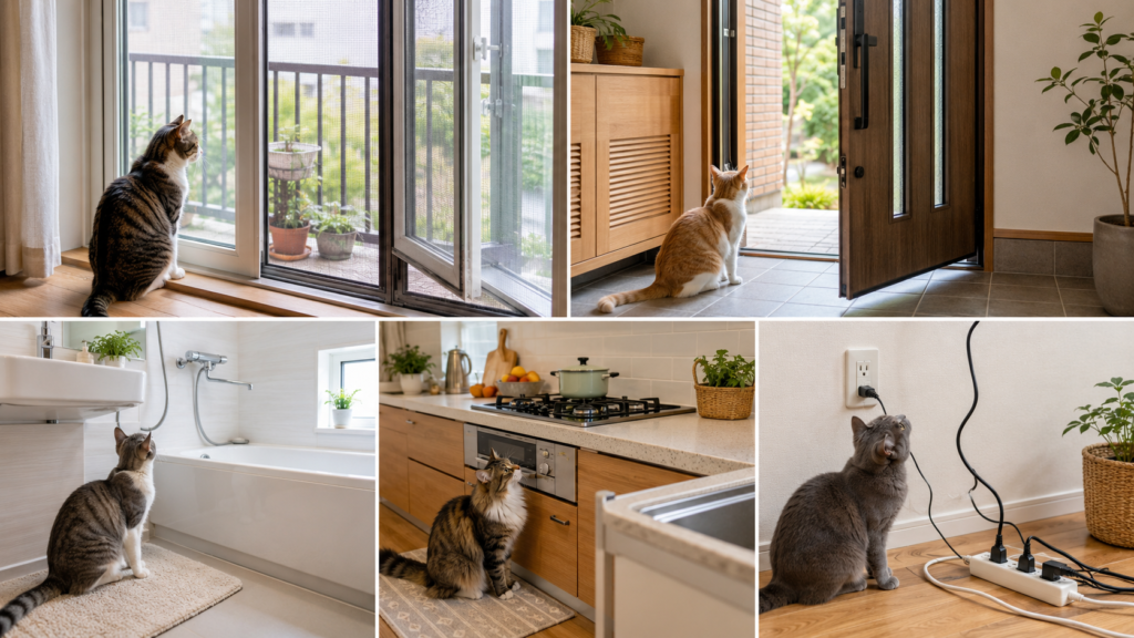 猫を飼う際の部屋のチェックポイント